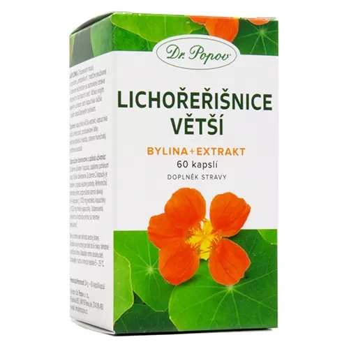 Dr. Popov Lichořeřišnice větší (bylina + extrakt) 60 kapslí