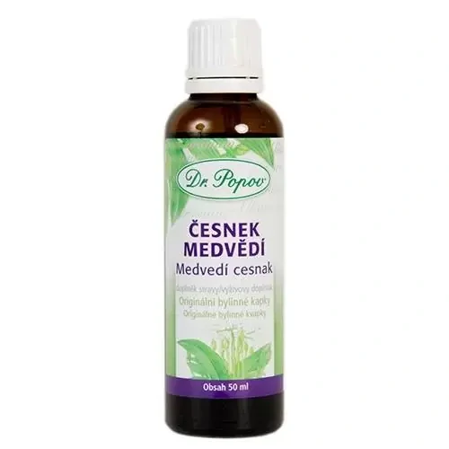 Dr. Popov Bylinné kapky Česnek medvědí 50 ml
