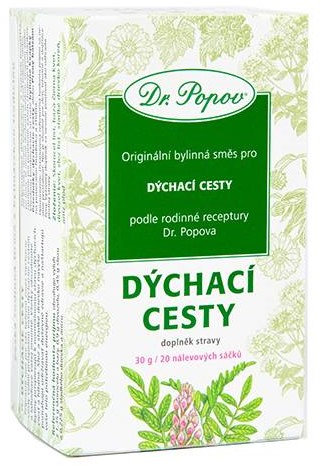 Dr. Popov Čaj Dýchací cesty 20 x 1,5 g