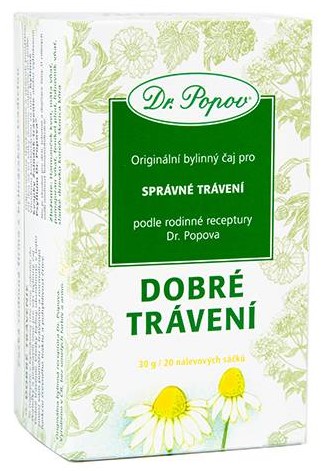 Dr. Popov Čaj Dobré trávení 20 x 1,5 g
