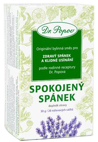 Dr. Popov Čaj Spokojený spánek 20 x 1,5 g