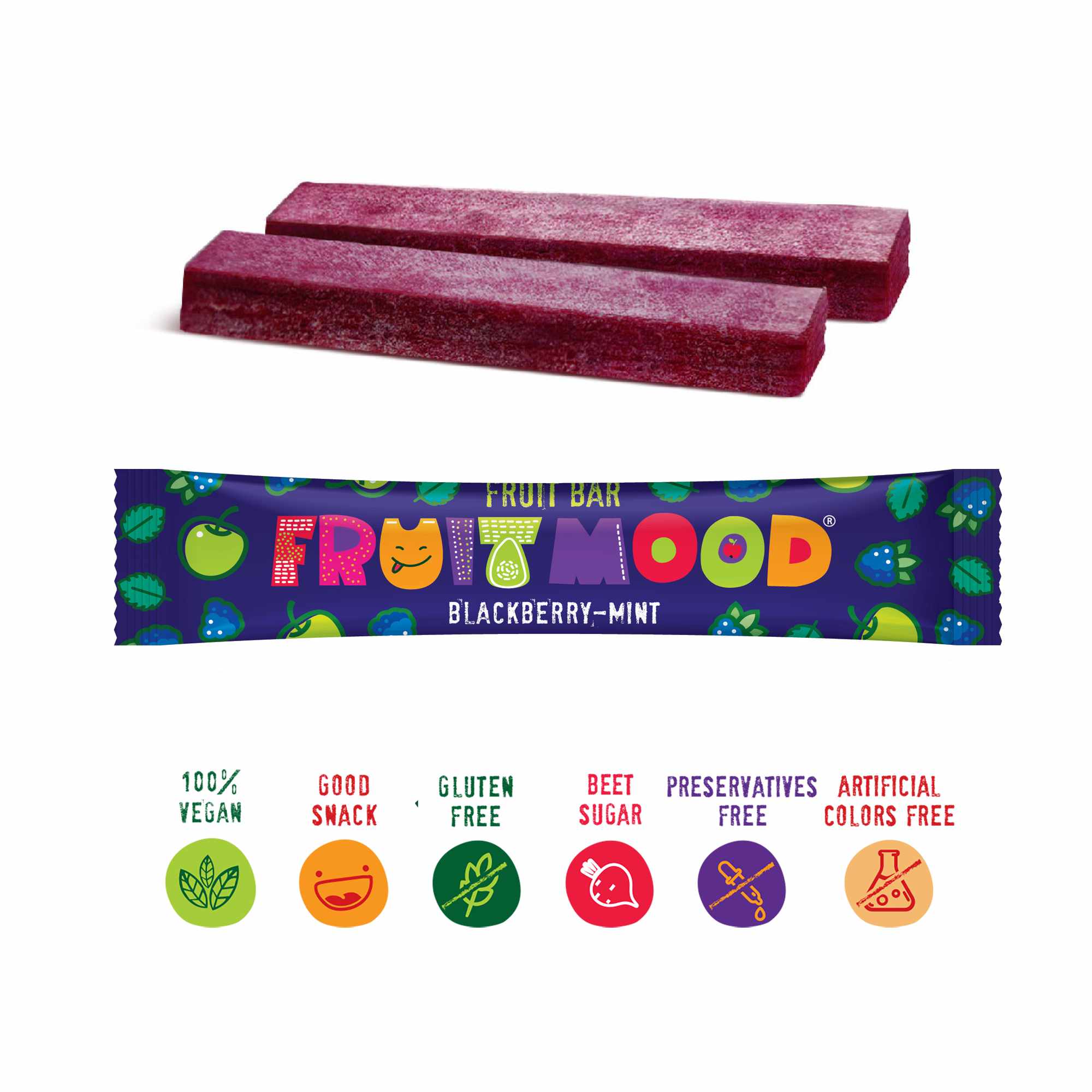 Sergio Ovocná tyčinka Fruit Mood ostružina/máta 20g