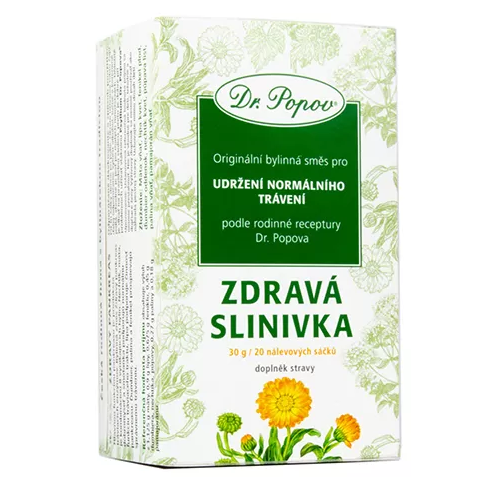 Dr. Popov Čaj Zdravá slinivka 20 x 1,5 g