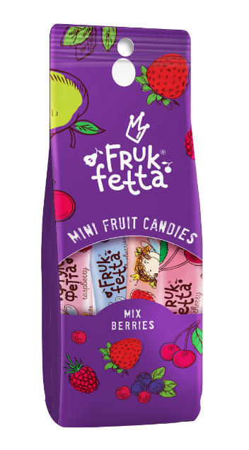 Sergio ovocný snack Frukfetta MIX BERRIES 120g
