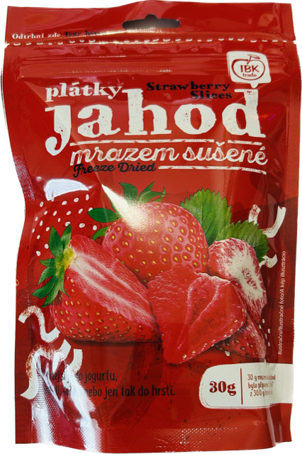 IBK Jahody lyofilizované plátky 30g