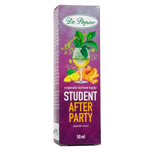 Dr. Popov Bylinné kapky STUDENT After party 50 ml