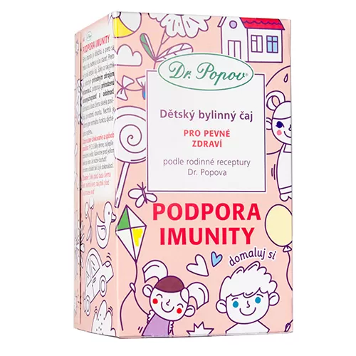 Dr. Popov Dětský bylinný čaj - Podpora imunity 20 x 1,5 g