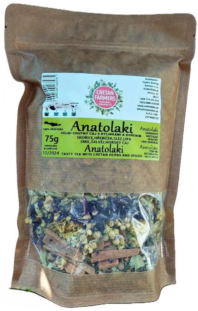 CRETAN FARMERS Bylinný čaj, směs "Anatolaki" doypack 75 g