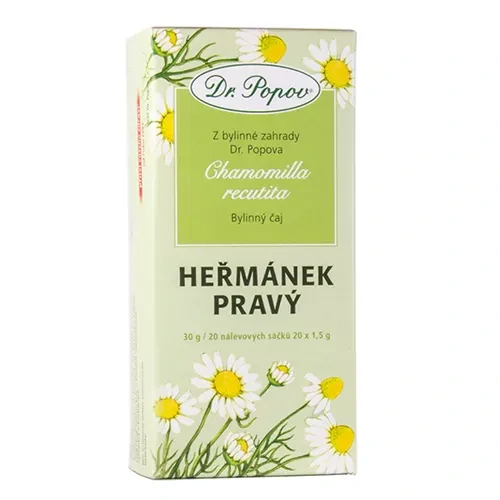 Dr. Popov Heřmánek pravý květ 20 x 1,5 g