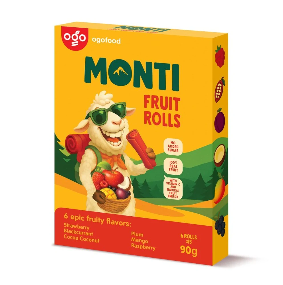 MONTI ovocná trubička mix 90g