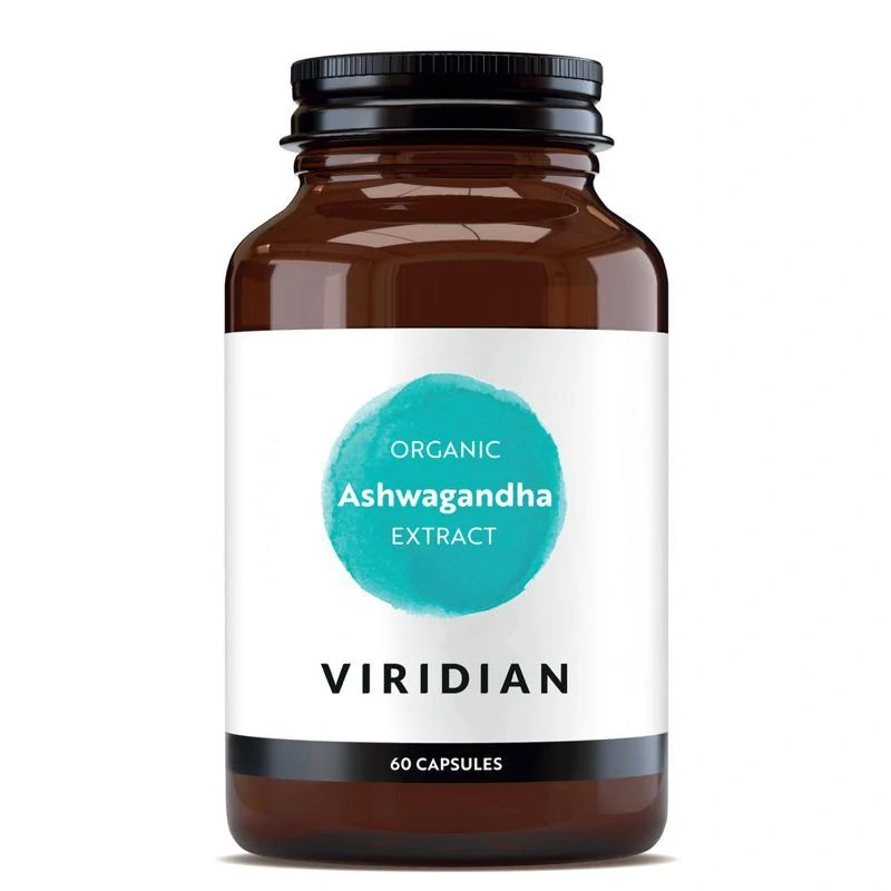 Viridian Ashwagandha Extract 60 kapslí Organic (Indický ženšen KSM-66)