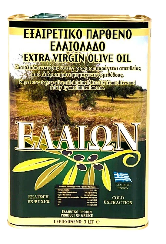 ELAION Extra panenský olivový olej, jakostní 3l, Elmar/Kréta