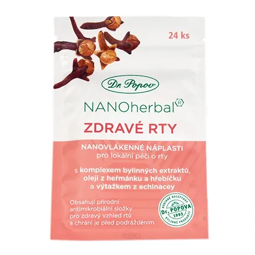Dr. Popov Nanonáplast ZDRAVÉ RTY, 24 ks