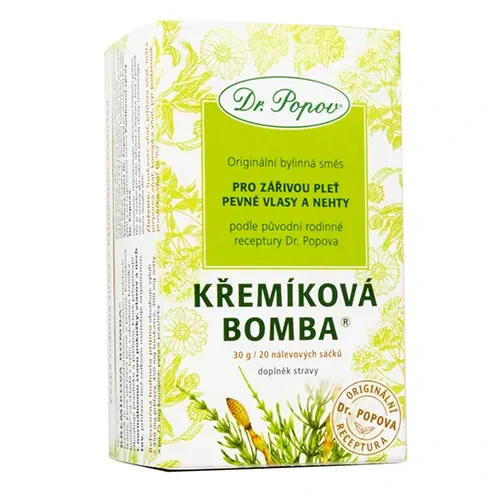 Dr. Popov Čaj Křemíková bomba® 20 x 1,5 g