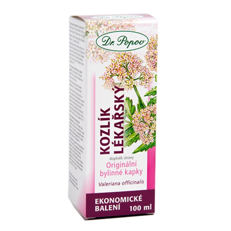 Dr. Popov Bylinné kapky Kozlík lékařský 100 ml