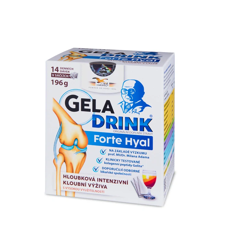 ORLING Geladrink Forte Hyal nápoj 7 příchutí 14 x 14 g