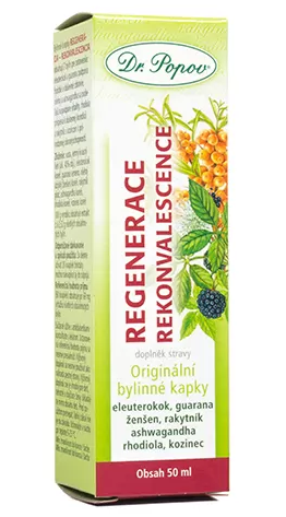 Dr. Popov Bylinné kapky Regenerace rekonvalescence 50 ml