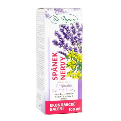 Dr. Popov Bylinné kapky Spánek nervy 100 ml