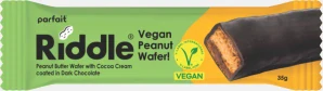RIDDLE vegan tyčinka s arašídovým máslem a kakaovým krémem 35g