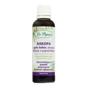 Dr. Popov Bylinné kapky Bakopa s gotu kolou (Brahmi) 50 ml