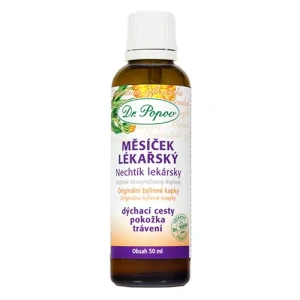 Dr. Popov Bylinné kapky Měsíček lékařský 50 ml