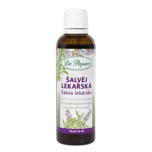 Dr. Popov Bylinné kapky Šalvěj lékařská 50 ml