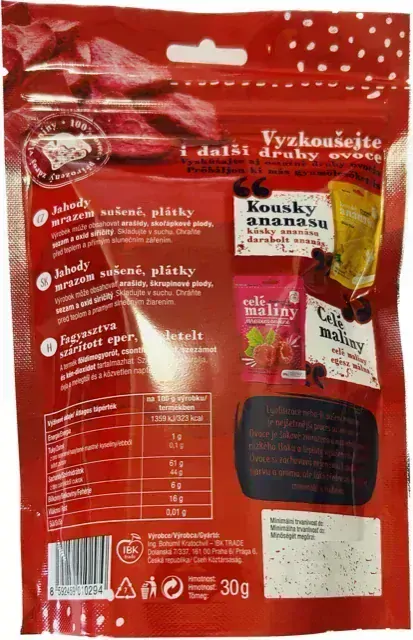 IBK Jahody lyofilizované plátky 30g