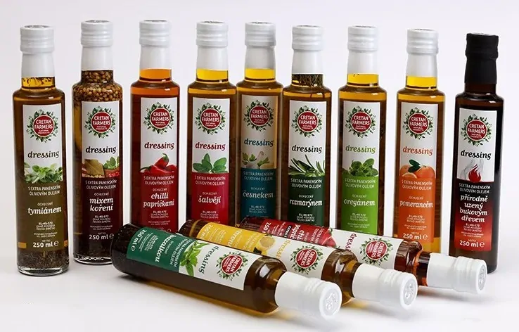 CRETAN FARMERS Dressing s extra panenským olivovým olejem Česnek 250 ml