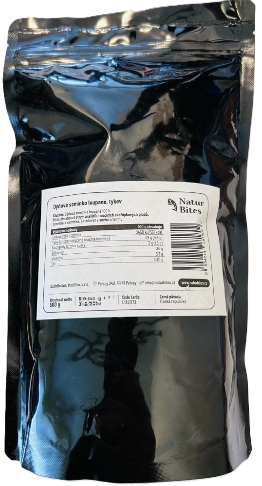 NaturBites Dýňové semínko loupané - tykev 500 g