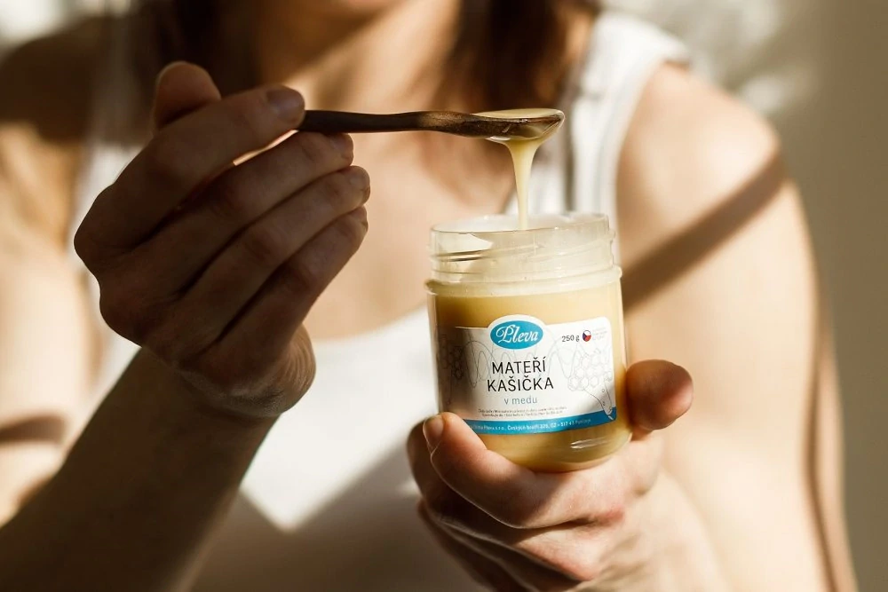 Pleva Mateří kašička v medu 250g