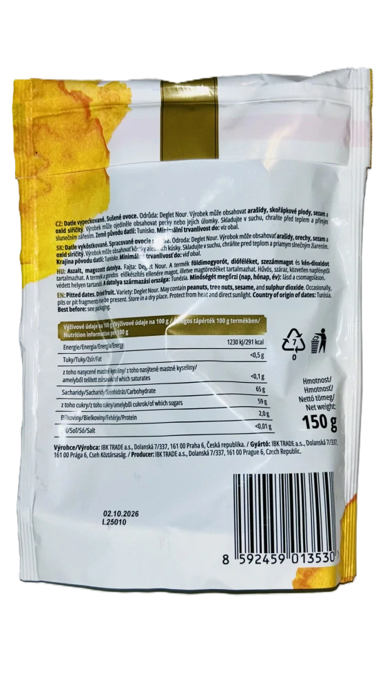 IBK Datle bez pecky sušené 150g