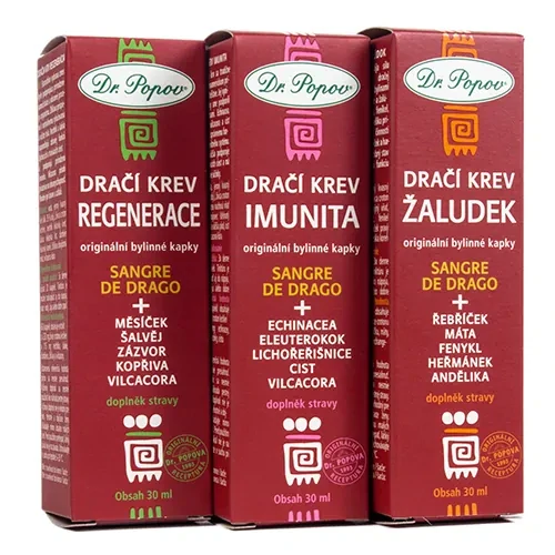 Dr. Popov Bylinné kapky Dračí krev IMUNITA (Sangre de Drago), 30 ml