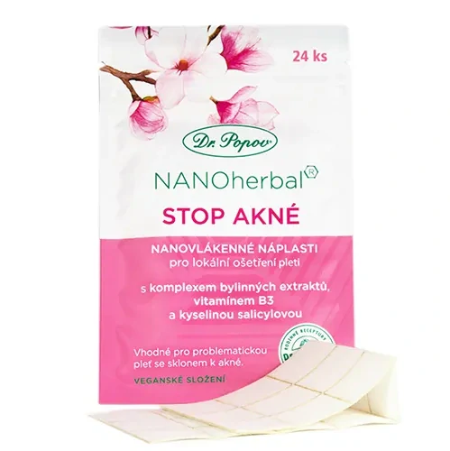 Dr. Popov Nanonáplast STOP AKNÉ, 24 ks