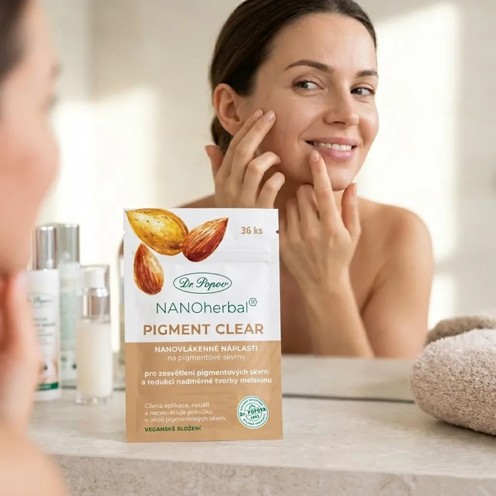 Dr. Popov Nanonáplast PIGMENT CLEAR, 36 ks