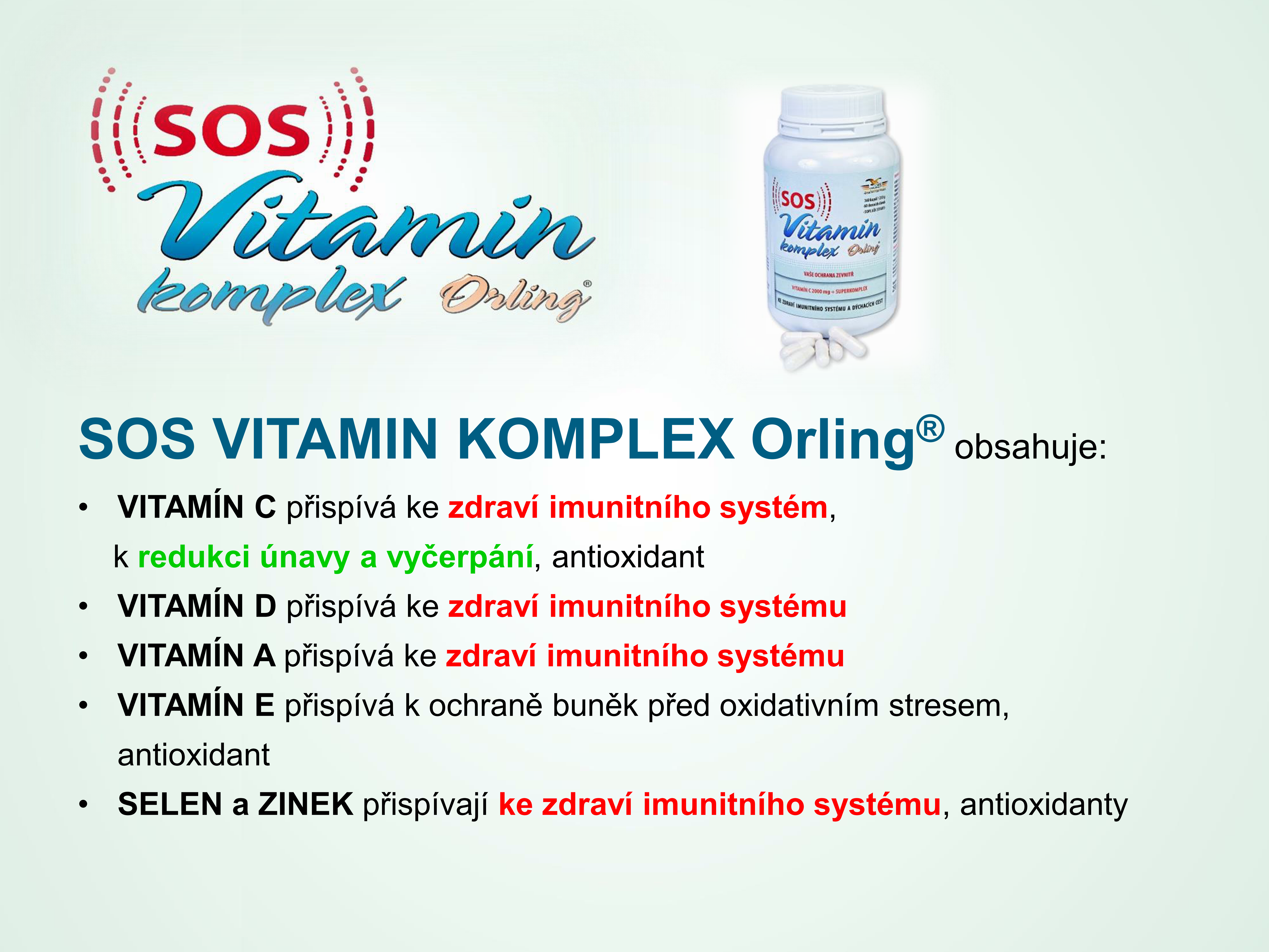 ORLING SOS Vitamin komplex kapsle 360 kaps.