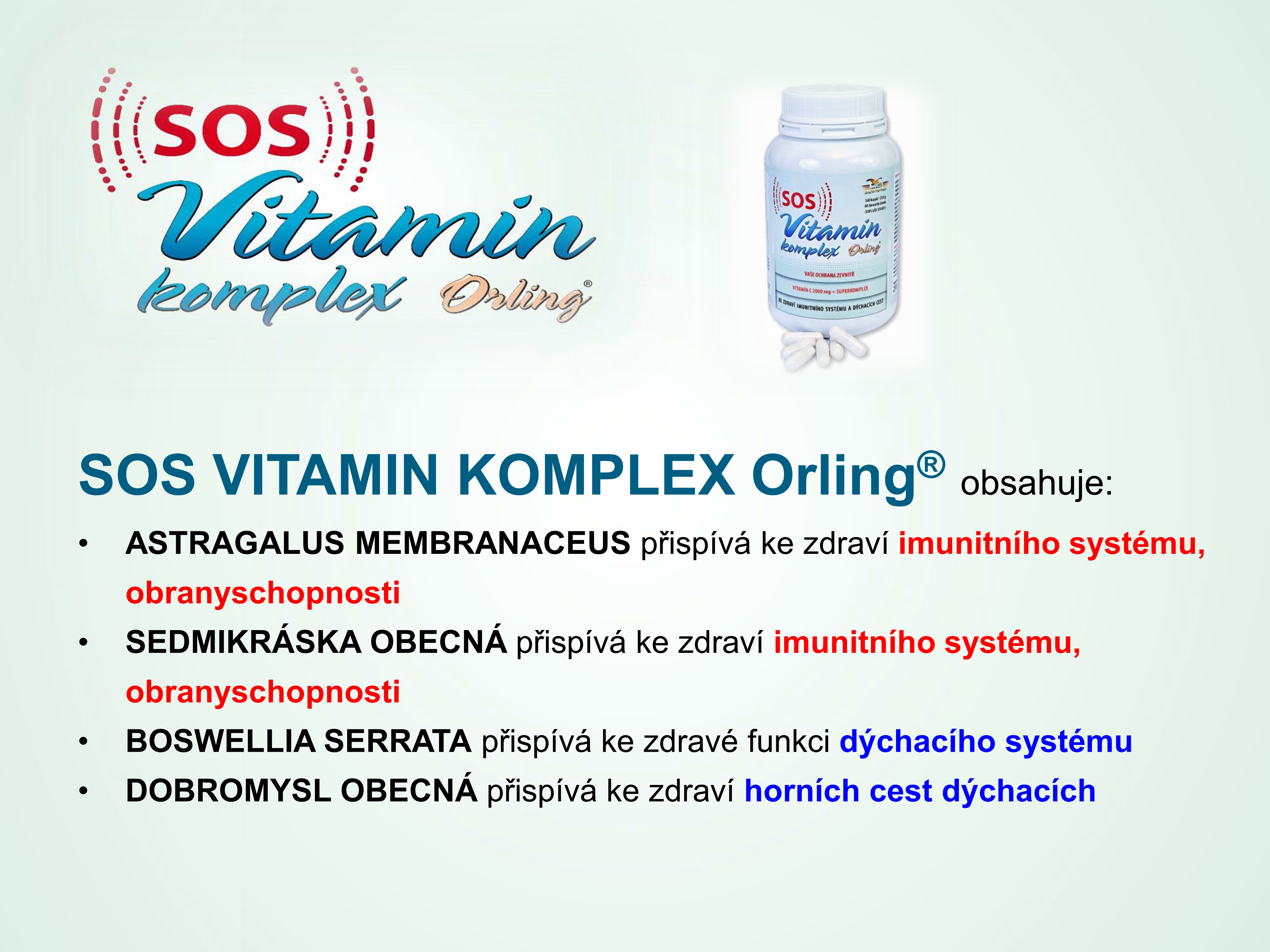 ORLING SOS Vitamin komplex kapsle 360 kaps.