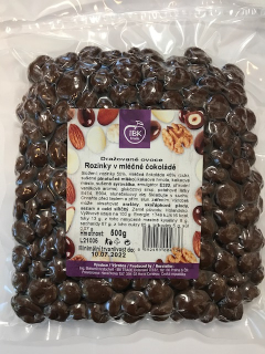 IBK Rozinky Jumbo v mléčné čokoládě 500g            