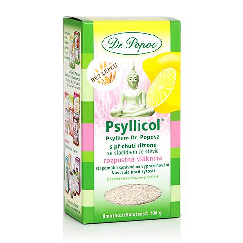 Dr. Popov Psyllicol® s příchutí citronu 100 g